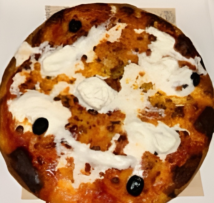 Pizza con stracciatella