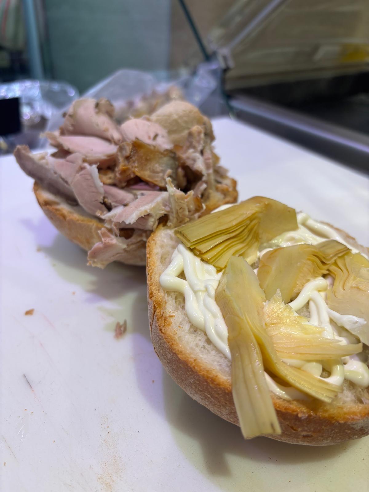 Paninino con Porchetta di Ariccia